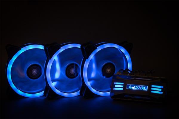 1stCOOL KIT AURA EVO 2 ARGB, 3x Dual Ring 120mm ventilátor + ARGB radič + diaľkový ovládač 