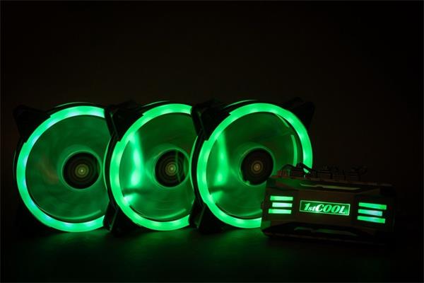 1stCOOL KIT AURA EVO 2 ARGB, 3x Dual Ring 120mm ventilátor + ARGB radič + diaľkový ovládač 