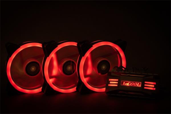 1stCOOL KIT AURA EVO 2 ARGB, 3x Dual Ring 120mm ventilátor + ARGB radič + diaľkový ovládač 