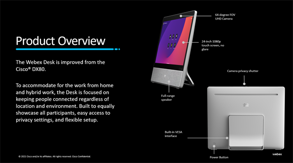 Cisco Webex Desk - NO RADIO 