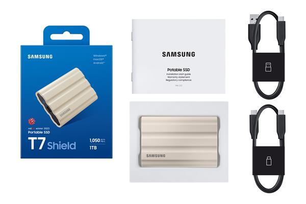 Samsung externý SSD T7 Shield 1 TB béžový 