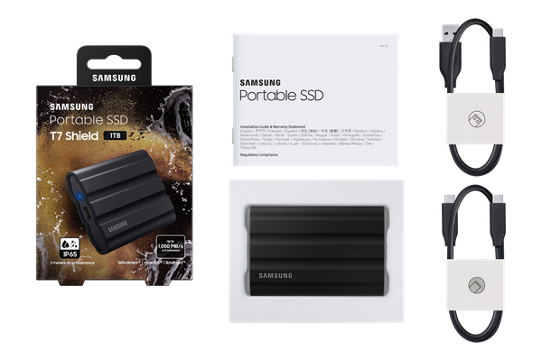 Samsung externý SSD T7 Shield 1 TB čierny 