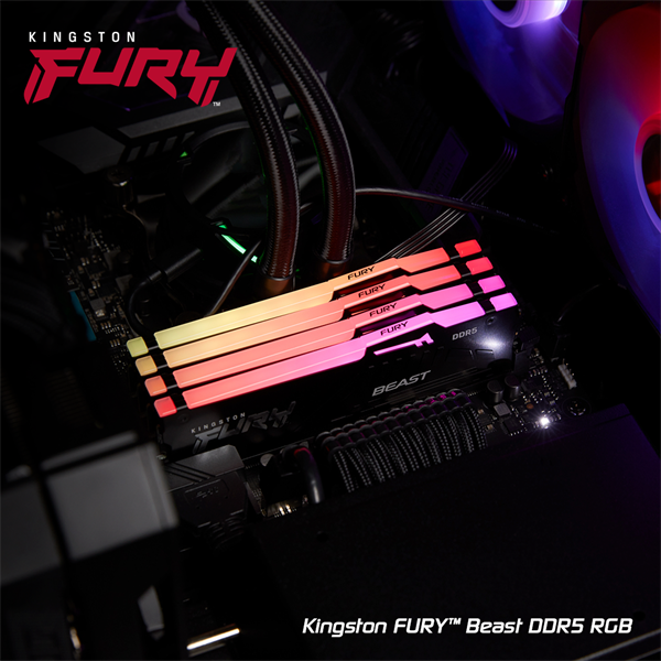 DDR 5....        16GB . 5600MHz. CL40 FURY Beast Black RGB Kingston XMP 