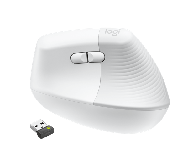 Logitech® Lift Vertical Ergonomic Mouse for Business - OFF-WHITE/PALE GREY - pre pravákov 