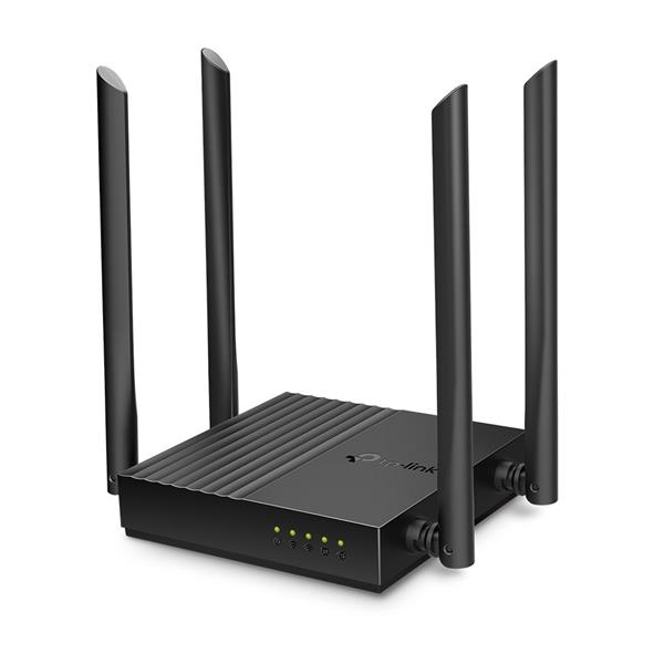 TP-LINK "AC1200 Dual-Band Wi-Fi RouterSPEED: 400 Mbps at 2.4 GHz + 867 Mbps at 5 GHzSPEC: 4× Antennas, 1× Gigabit WAN  