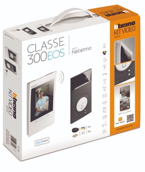 Legrand VIDEOSADA S TELEFÓNOM CLASSE 300EOS WITH NETATMO A ČIERNYM PANELOM LINEA3000 - 1 BYT 