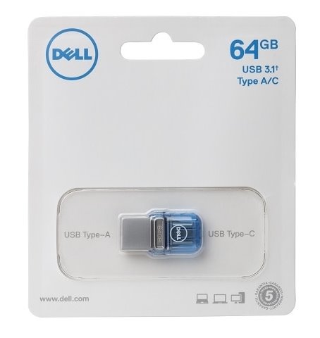 Dell 64 GB USB A/C Combo Flash Drive 