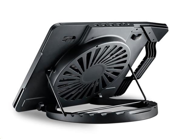 Chladiaci podstavec Coolermaster ErgoStand III pre notebooky do 17", USB hub, 23cm fan, čierny 