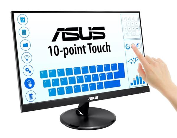 ASUS VT229H 21.5" IPS Touch 10-bodový dotykový monitor 1920x1080 100mil:1 5ms 250cd USB D-Sub HDMI Repro čierny 