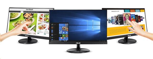 ASUS VT229H 21.5" IPS Touch 10-bodový dotykový monitor 1920x1080 100mil:1 5ms 250cd USB D-Sub HDMI Repro čierny 