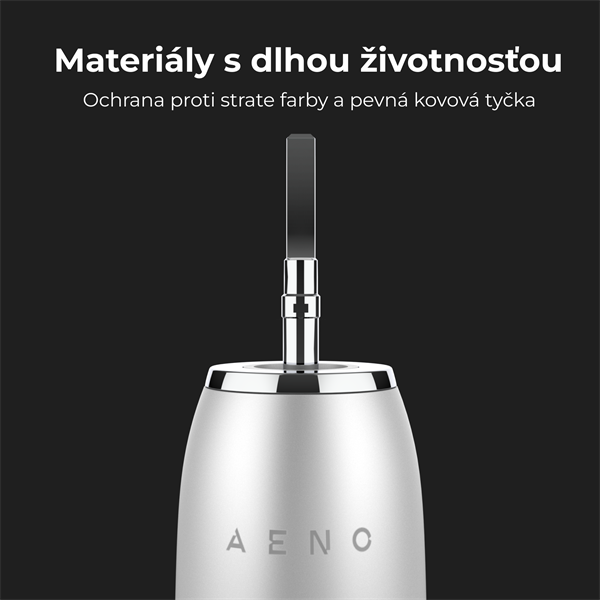 AENO sonická zubná kefka DB3, Biela, 4 hlavice kefky + cestovne puzdro, DUPONT, 40000 rpm, 3 mody 