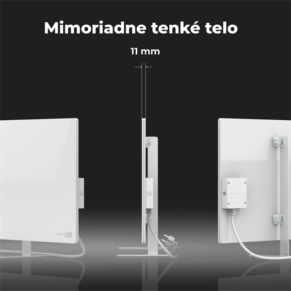AENO AGH1S Premium Eco Smart Ohrievač, Biely, WI-FI, max 700W, Infra 