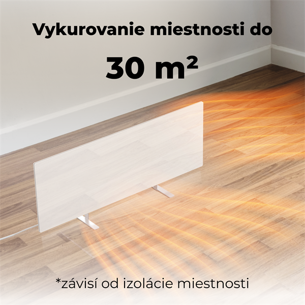 AENO AGH1S Premium Eco Smart Ohrievač, Biely, WI-FI, max 700W, Infra 