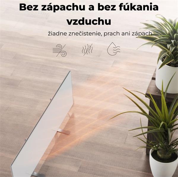 AENO AGH1S Premium Eco Smart Ohrievač, Biely, WI-FI, max 700W, Infra 