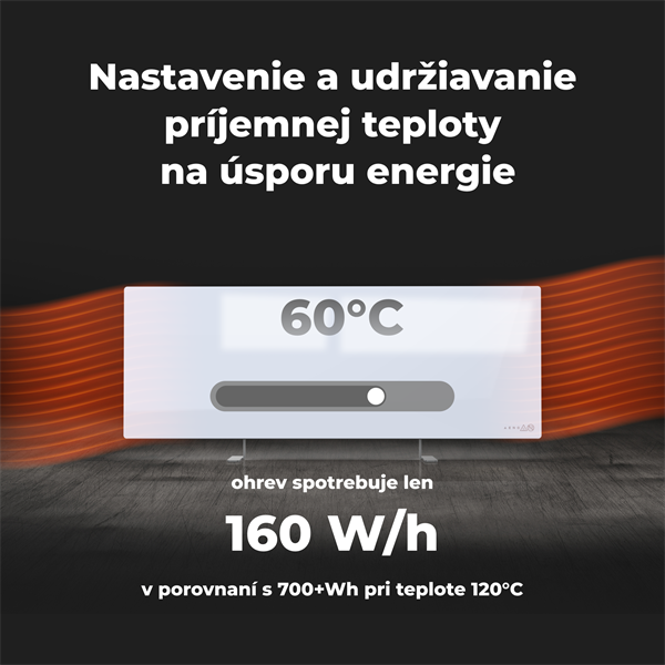 AENO AGH1S Premium Eco Smart Ohrievač, Biely, WI-FI, max 700W, Infra 
