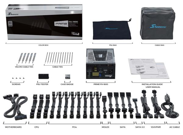 Zdroj 1600W, Seasonic Prime PX-1600 Platinum (SSR-1600PD), retail 