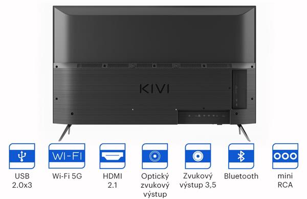 DEMO_KIVI TV 43U740LB, 43"(109 cm), 4K UHD LED TV, Google Android TV 9, HDR10, DVB-T2, DVB-C, WI-FI, Google Voice Search 