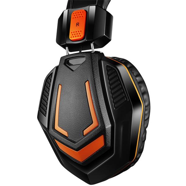 Canyon GH-3A, Fobos, herný headset pre pokročilých hráčov, 3.5mm jack, oranžovo čierny 