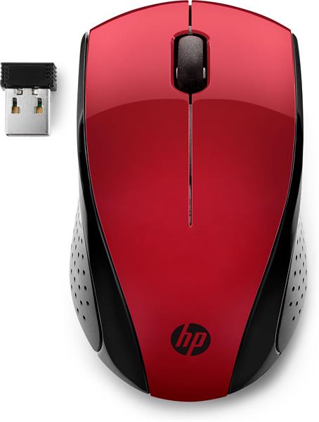 Bezdrôtová myš HP 220 - červená 