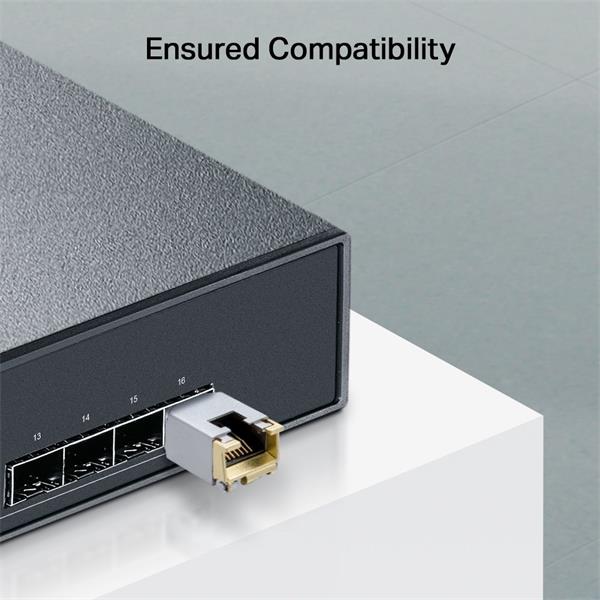 TP-LINK "1000BASE-T RJ45 SFP ModuleSPEC: 1000Mbps RJ45 Copper Transceiver, Plug and Play with SFP Slot, Up to 100 m Dis 