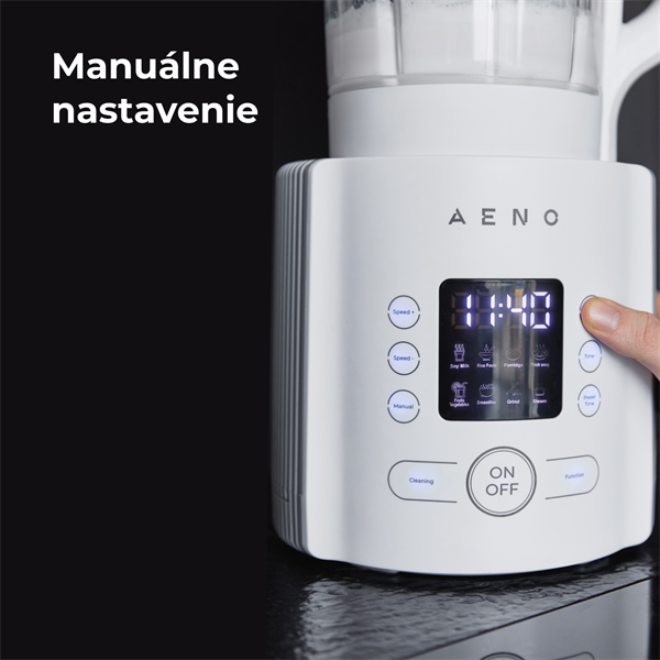 AENO Mixér s polievkovarom a naparovacím nadstavcom TB1, 800W,1,75l, 8 progr, 9 rýchlosti, LED display 