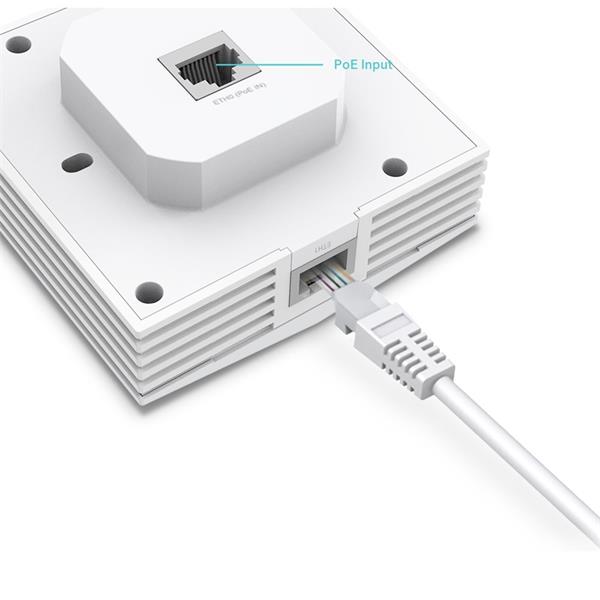 TP-LINK TP-LINK "AX3000 Wall-Plate Dual-Band Wi-Fi 6 Access Point PORT: 2× Gigabit RJ45 PortSPEED: 574Mbps at  2.4 GHz + 