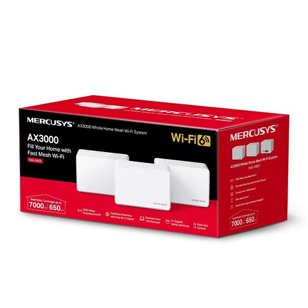 TP-LINK "AX3000 Whole Home Mesh Wi-Fi 6 SystemSPEED: 574 Mbps at 2.4 GHz + 2402 Mbps at 5 GHzSPEC: Internal Antennas,  