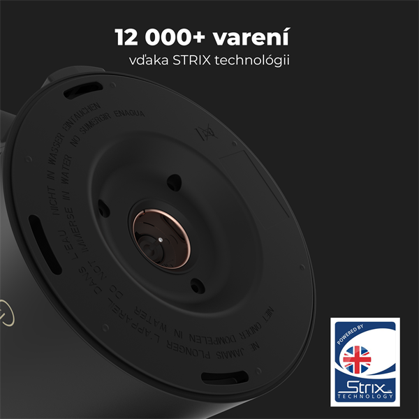 AENO Rychlovarná smart kanvica EK7S - 1850-2200W,1,7 l,Strix,dvojité steny,regulácia teploty,WiFi, LEDdisplej,auto vyp 