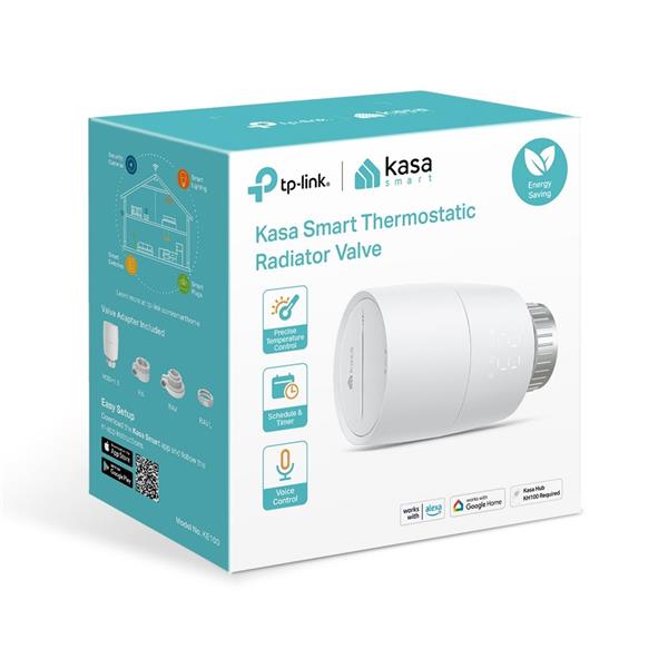 TP-LINK "Kasa Smart Thermostatic Radiator ValveSPEC: 1 x Thermostat, 868 MHz, battery powered(2*AA), 5-30? temperature  