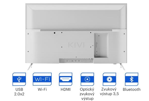 KIVI TV 32H750NW, 32" (81cm),HD, Google Android TV, White, 1366x768, 60 Hz, Sound by JVC, 2x8W, 33 kWh/1000h , BT5, HDMI 