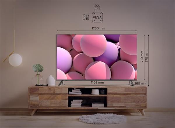 KIVI TV 55U750NB, 55" (140 cm), 4K UHD LED TV, Google Android TV 11, HDR10, DVB-T2, DVB-C, WI-FI, Google Voice Search 
