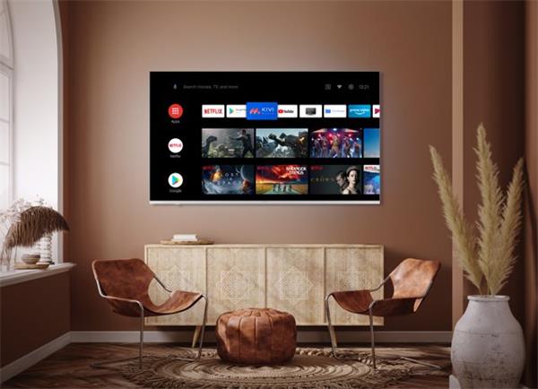 KIVI TV 55U750NW, 55" (140 cm), 4K UHD LED TV, Google Android TV 11, HDR10, DVB-T2, DVB-C, WI-FI, Google Voice Search 