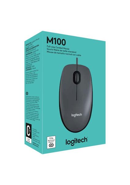 Logitech® M100 Mouse - BLACK - USB 