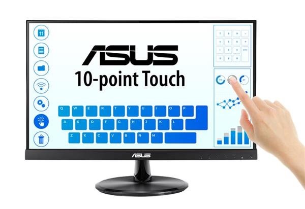 ASUS VT229H 21.5" IPS Touch 10-bodový dotykový monitor 1920x1080 100mil:1 5ms 250cd USB D-Sub HDMI Repro čierny 