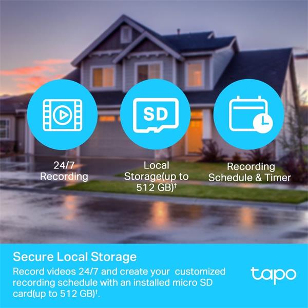 TP-LINK "Tapo Outdoor Pan/Tilt Security Wi-Fi CameraSPEC: 1080p, 2.4 GHz, Horizontal 360?FEATURE: Physical Privacy Mod 