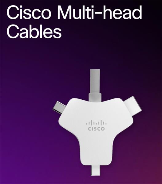 Cisco Multi-head Cable 2.5 meters (4K, USB-C, HDMI, miniDP) 