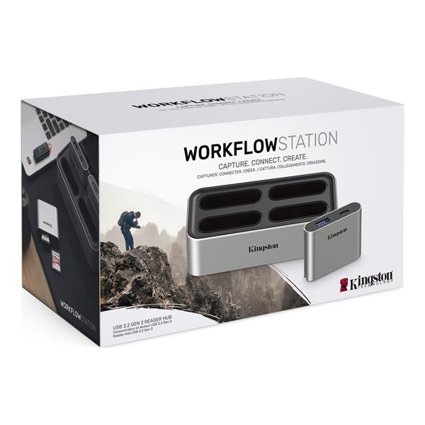 Kingston USB3.2 Gen2 Workflow Station Dock w/5G USB-A/C Hub 