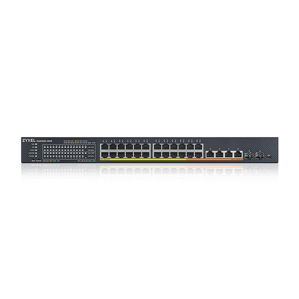 Zyxel XMG1930-30, 24-port 2.5GbE Smart Managed Layer 2 Switch with 4 10GbE and 2 SFP+ Uplink 