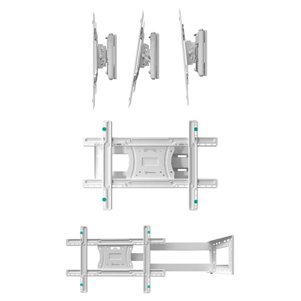 ONKRON TV OLED vysúvny a otočný držiak na stenu 40"až 75" , max 68 kg, biely 