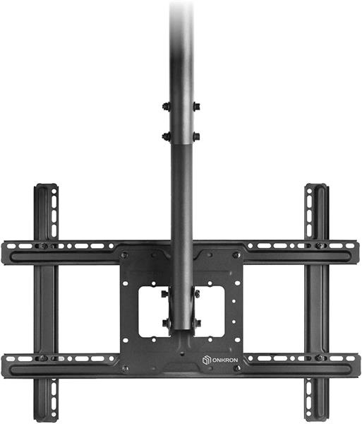 ONKRON TV Stropný držiak s nastaviteľnou výškou pre 32 až 80-palcové LED TV, VESA 600x400, 65KG, čierny 