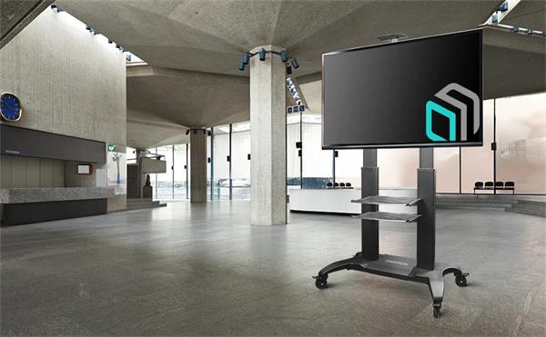 ONKRON TV mobilný stojan pre 60 až 100" obrazovky do 136 kg, čierny 