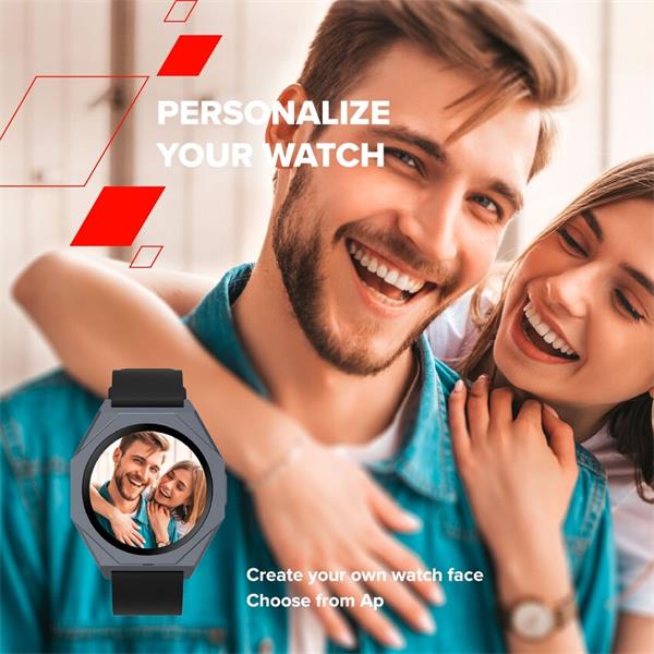 Canyon SW-86, Otto, smart hodinky, BT, fareb. LCD displej 1.3´´, vodotes. IP68, 25 športov, biele 