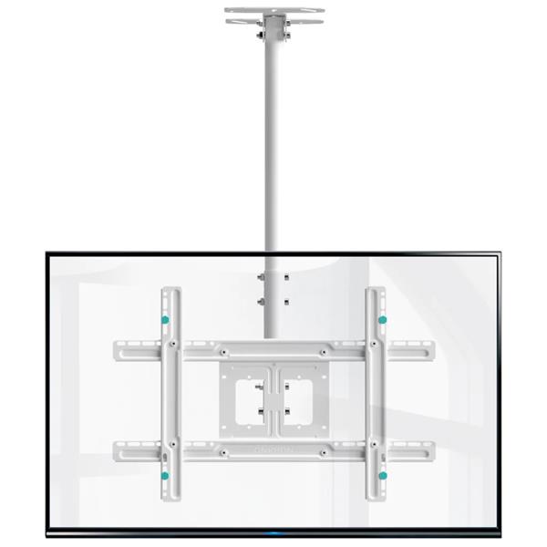 ONKRON TV Stropný držiak s nastaviteľnou výškou pre 32 až 80-palcové LED LCD televízory, biely 