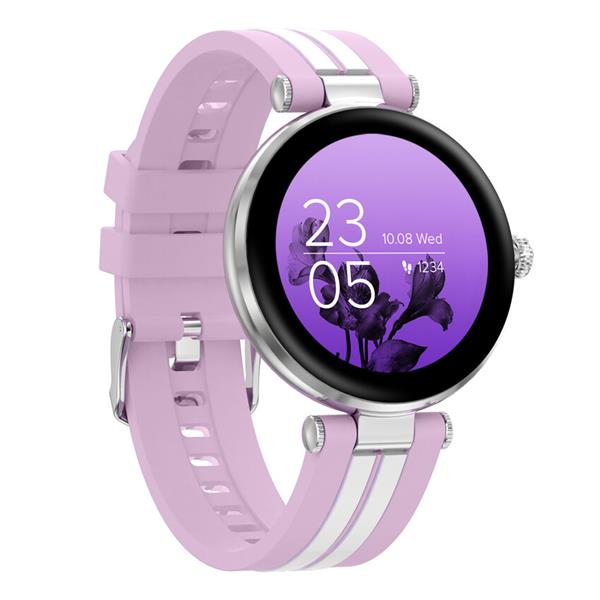 Canyon SW-61, Semifreddo smart hodinky dámske, BT, fareb. LCD displej 1.19´´, vodotes. IP68, 25 športov, fialové 