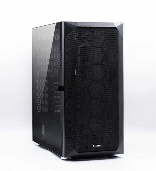 1stCOOL MiddleTower Wind Storm Black, E-ATX, USB3.0, čierna 