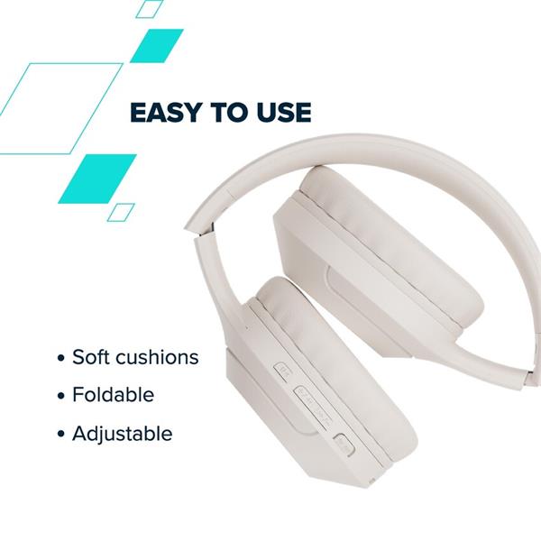 Canyon BTHS-3 Bluetooth bezdrôtové slúchadlá, USB-C nabíjanie, sklápací dizajn, handsfree, 15 hod výdrž, šedé 