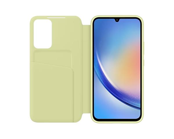 Samsung flipové púzdro Smart View pre A34 5G, limetkové 