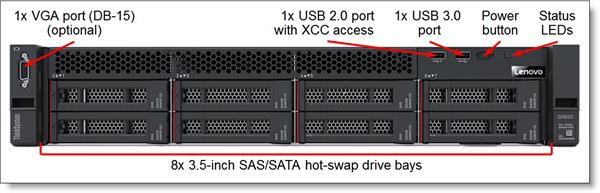 SR630 V2 Xeon Silver 4310 (12C 2.1GHz 18MB Cache/120W), 32GB (1x32GB, 3200MHz 2Rx4 RDIMM), 8 SAS/SATA, 9350-8i, 1x750W T 