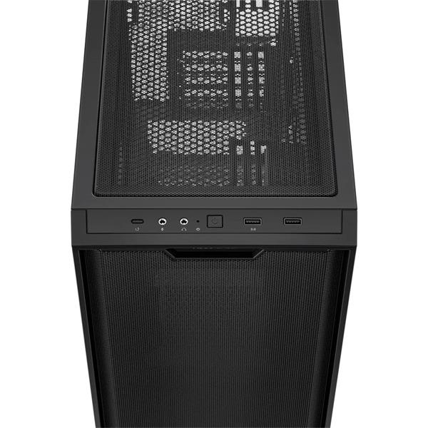 ASUS case A21, transparent glass, Mini Tower, mATX, black 