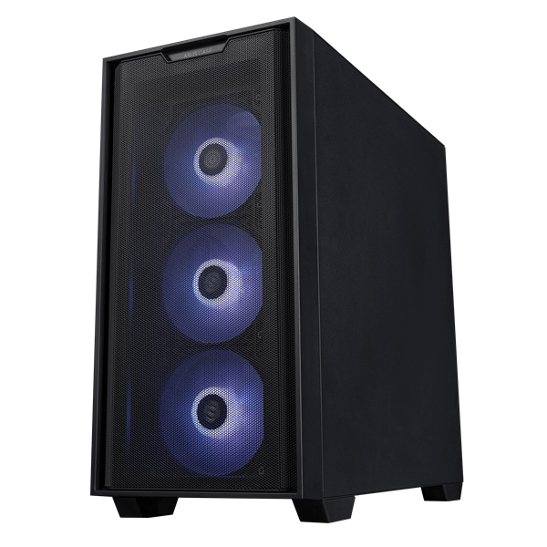 ASUS case A21, transparent glass, Mini Tower, mATX, black 